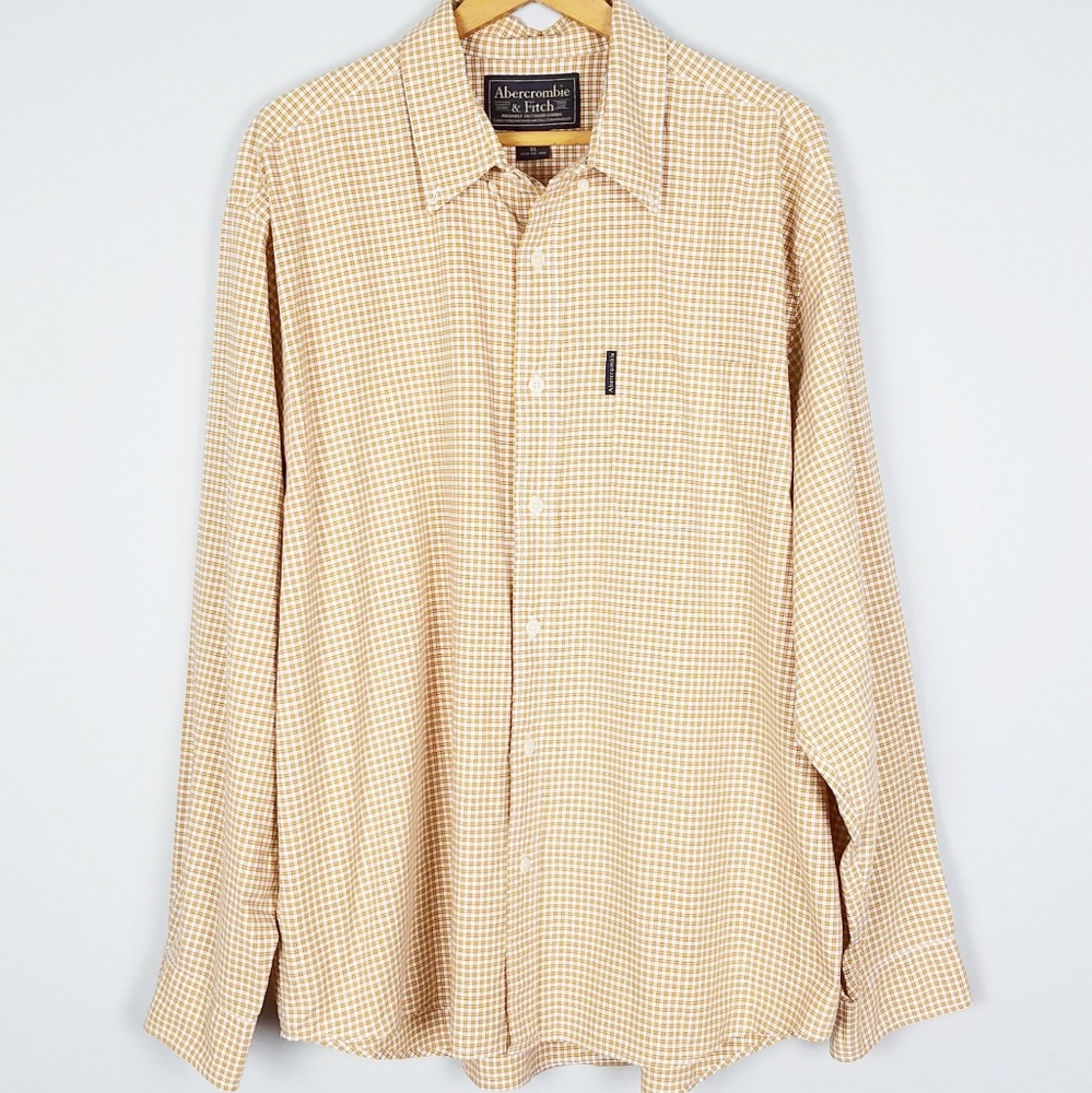 Mens Abercrombie & Fitch Plaid Button Down XL